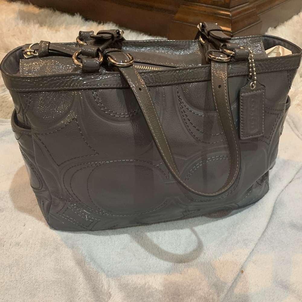 Coach Patent Leather Tote